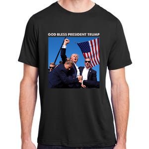 God Bless Donald Trump Survived Shot At Election Rally Adult ChromaSoft Performance T-Shirt