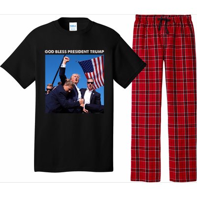 God Bless Donald Trump Survived Shot At Election Rally Pajama Set