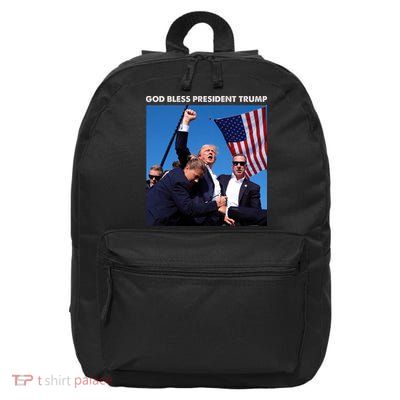 God Bless Donald Trump Survived Shot At Election Rally 16 in Basic Backpack
