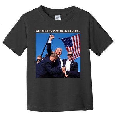 God Bless Donald Trump Survived Shot At Election Rally Toddler T-Shirt
