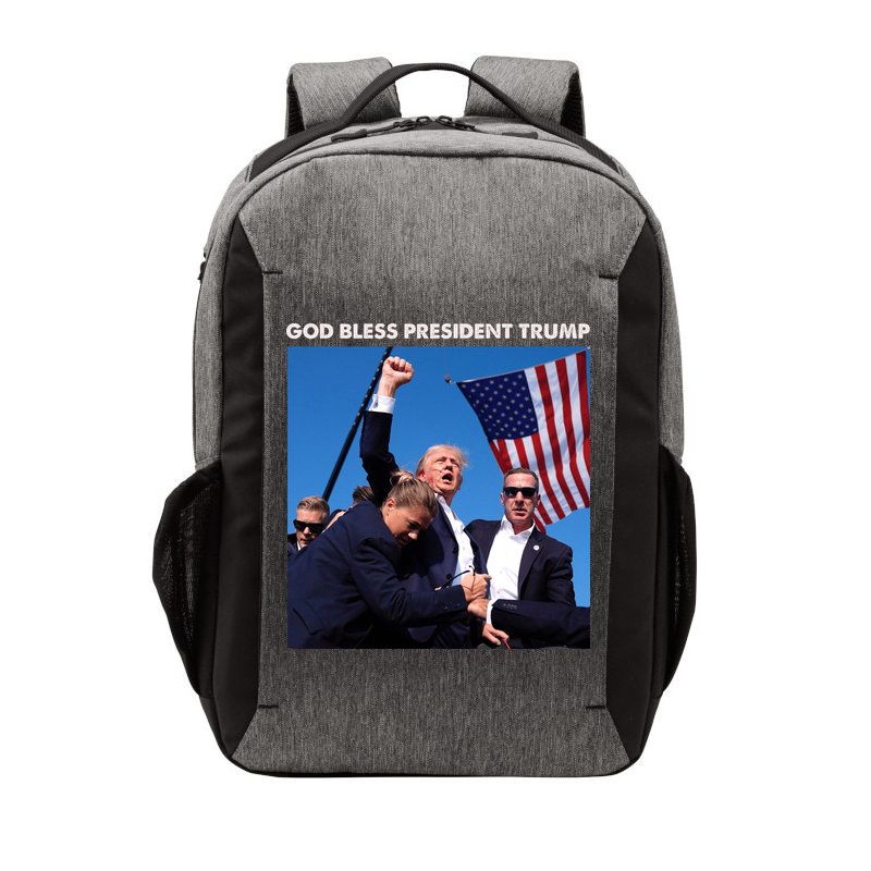 God Bless Donald Trump Survived Shot At Election Rally Vector Backpack