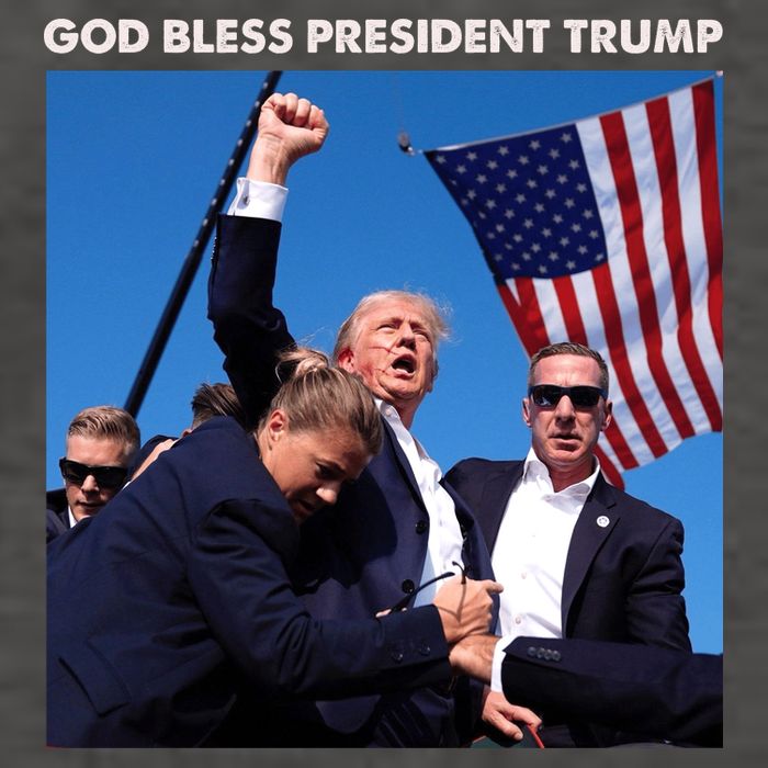 God Bless Donald Trump Survived Shot At Election Rally Vector Backpack