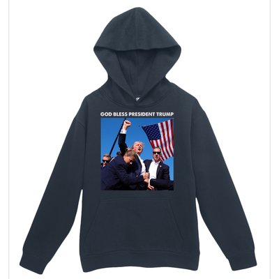 God Bless Donald Trump Survived Shot At Election Rally Urban Pullover Hoodie