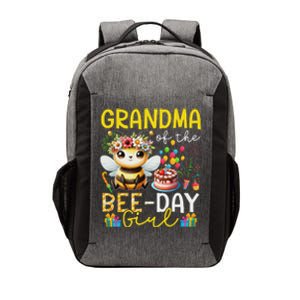 Grandma Bee Day Girl Birthday Cute Design Vector Backpack