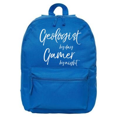 Geologist By Day Gamer By Night Funny Gift 16 in Basic Backpack