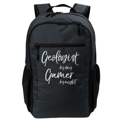 Geologist By Day Gamer By Night Funny Gift Daily Commute Backpack