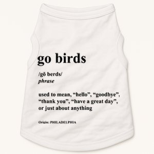 Go Birds Definition Philadelphia Football Doggie Tank