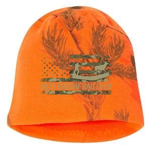 Great Buckin Dad Ever Deer Hunting Camouflage American Flag Meaningful Gift Kati - Camo Knit Beanie