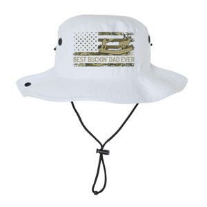 Great Buckin Dad Ever Deer Hunting Camouflage American Flag Meaningful Gift Legacy Cool Fit Booney Bucket Hat