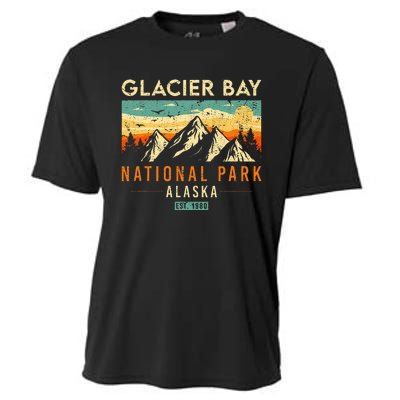 Glacier Bay Est. 1980 Retro Alaska National Park Cooling Performance Crew T-Shirt