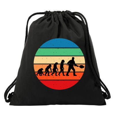 Glass Blowing Evolution Retro Drawstring Bag
