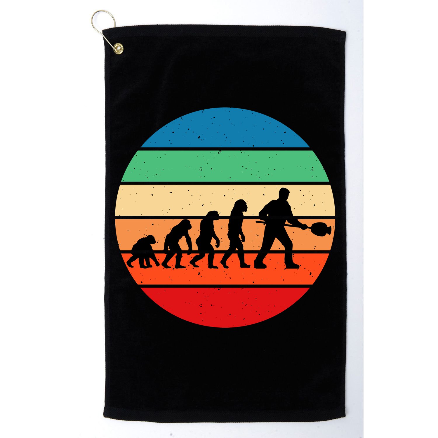 Glass Blowing Evolution Retro Golf Towel
