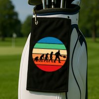 Glass Blowing Evolution Retro Golf Towel