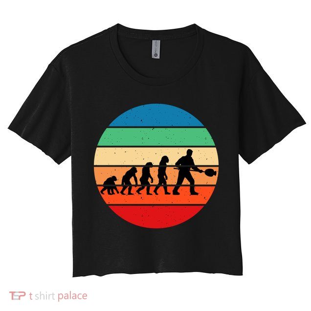 Glass Blowing Evolution Retro Crop Top