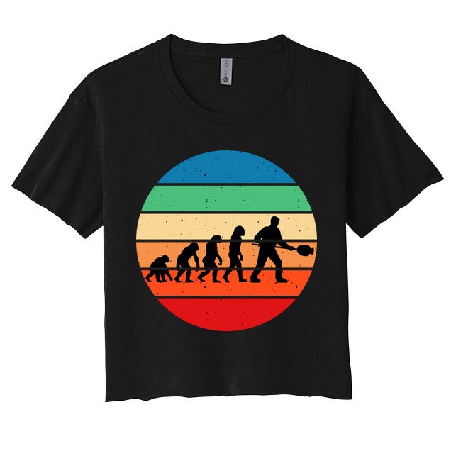 Glass Blowing Evolution Retro Crop Top