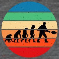 Glass Blowing Evolution Retro Tall T-Shirt