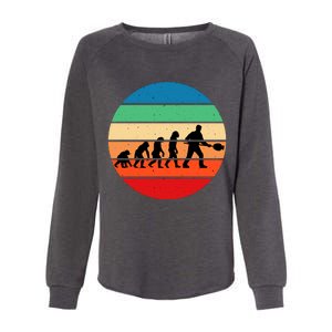 Glass Blowing Evolution Retro Womens California Wash Sweatshirt