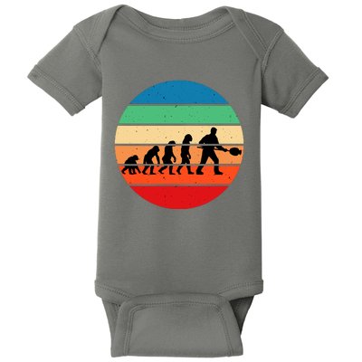 Glass Blowing Evolution Retro Baby Bodysuit