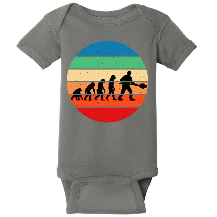 Glass Blowing Evolution Retro Baby Bodysuit