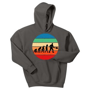 Glass Blowing Evolution Retro Kids Hoodie