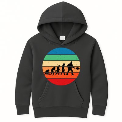 Glass Blowing Evolution Retro Kids Hoodie