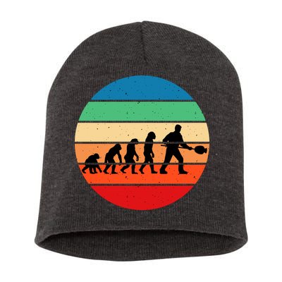 Glass Blowing Evolution Retro Short Acrylic Beanie
