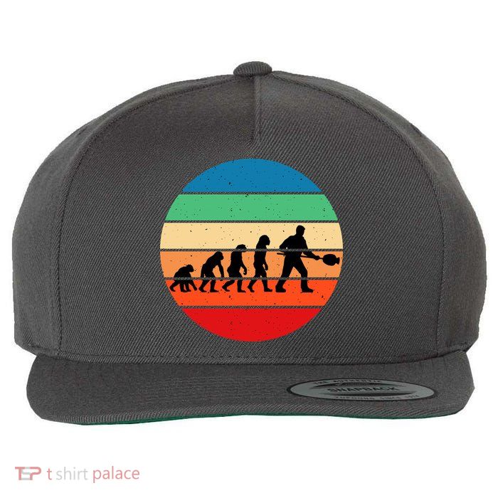 Glass Blowing Evolution Retro Wool Snapback Cap