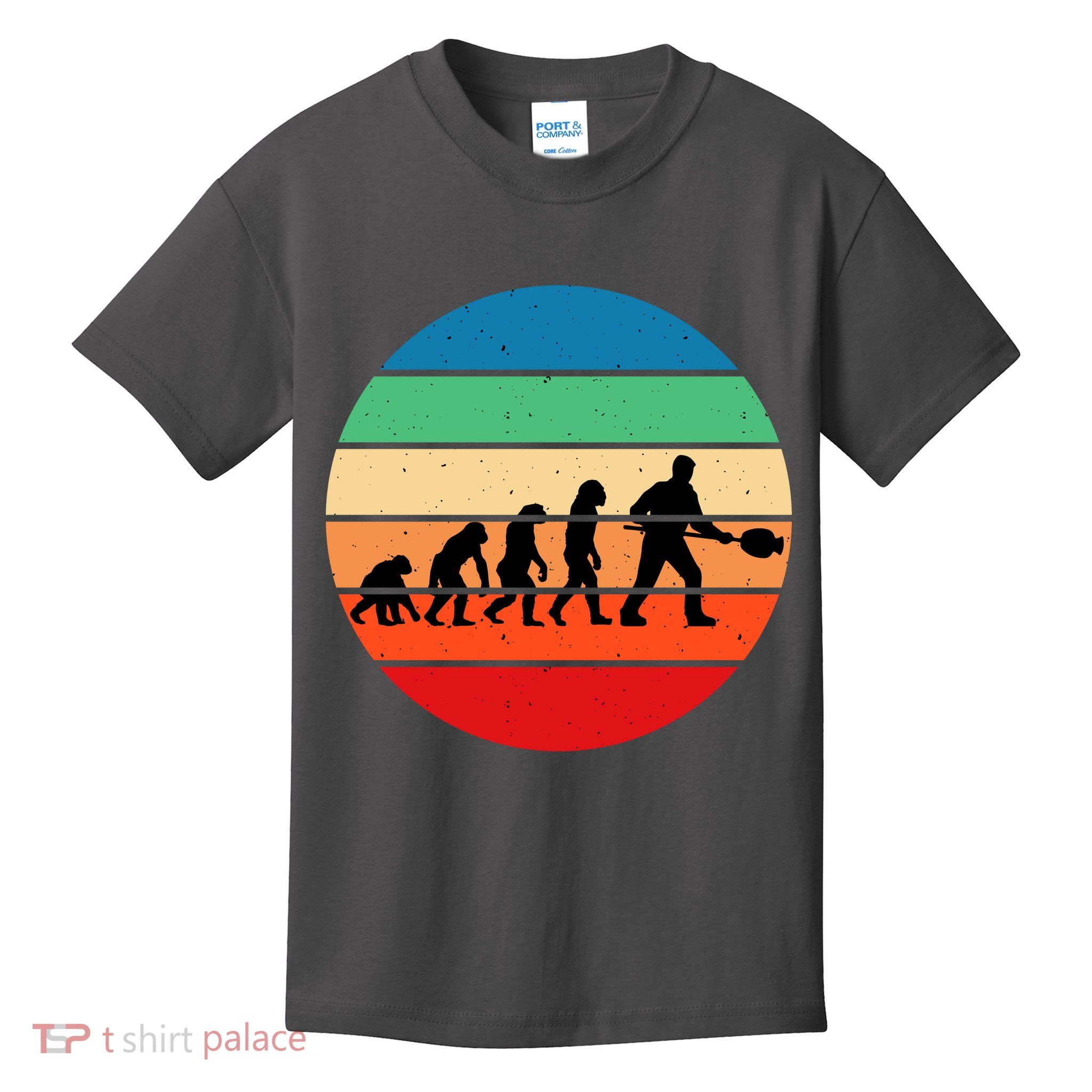 Glass Blowing Evolution Retro Kids T-Shirt