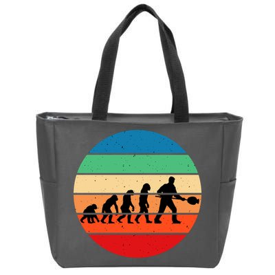 Glass Blowing Evolution Retro Zip Tote Bag