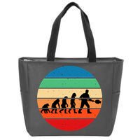 Glass Blowing Evolution Retro Zip Tote Bag