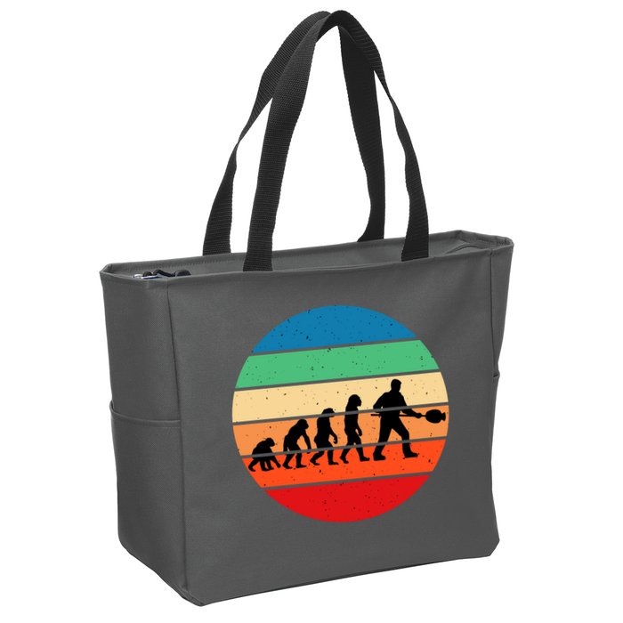 Glass Blowing Evolution Retro Zip Tote Bag