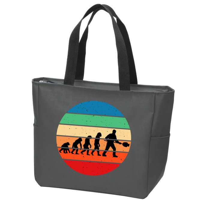 Glass Blowing Evolution Retro Zip Tote Bag