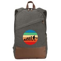 Glass Blowing Evolution Retro Cotton Canvas Backpack