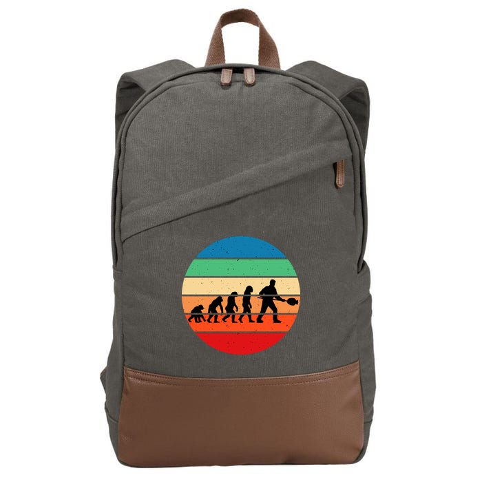 Glass Blowing Evolution Retro Cotton Canvas Backpack