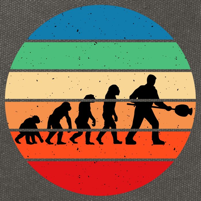 Glass Blowing Evolution Retro Cotton Canvas Backpack