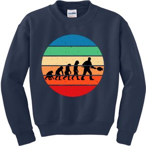 Glass Blowing Evolution Retro Kids Sweatshirt