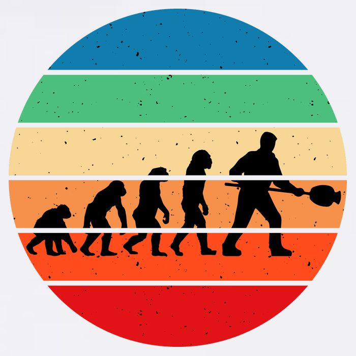 Glass Blowing Evolution Retro Garment-Dyed Sweatshirt