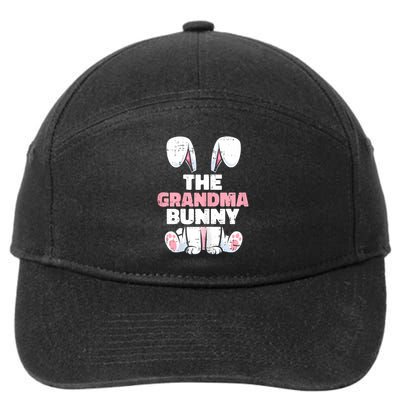 Grandma Bunny Easter Family Matching Funny Spring 7-Panel Snapback Hat
