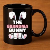 Grandma Bunny Easter Family Matching Funny Spring 11oz C Handle Ceramic Mug