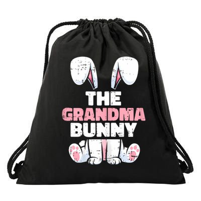 Grandma Bunny Easter Family Matching Funny Spring Drawstring Bag