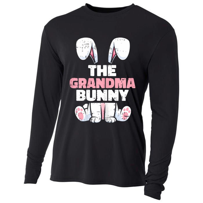 Grandma Bunny Easter Family Matching Funny Spring Cooling Performance Long Sleeve Crew