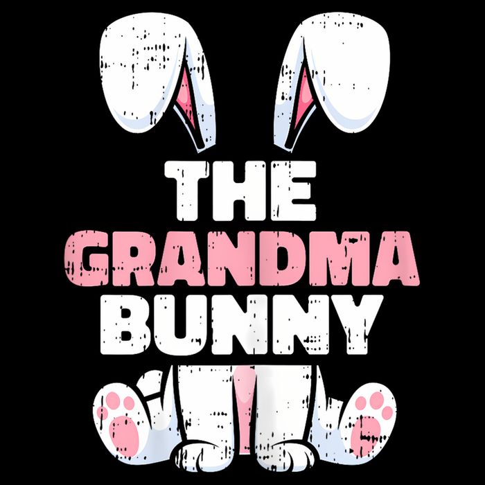 Grandma Bunny Easter Family Matching Funny Spring Cooling Performance Long Sleeve Crew