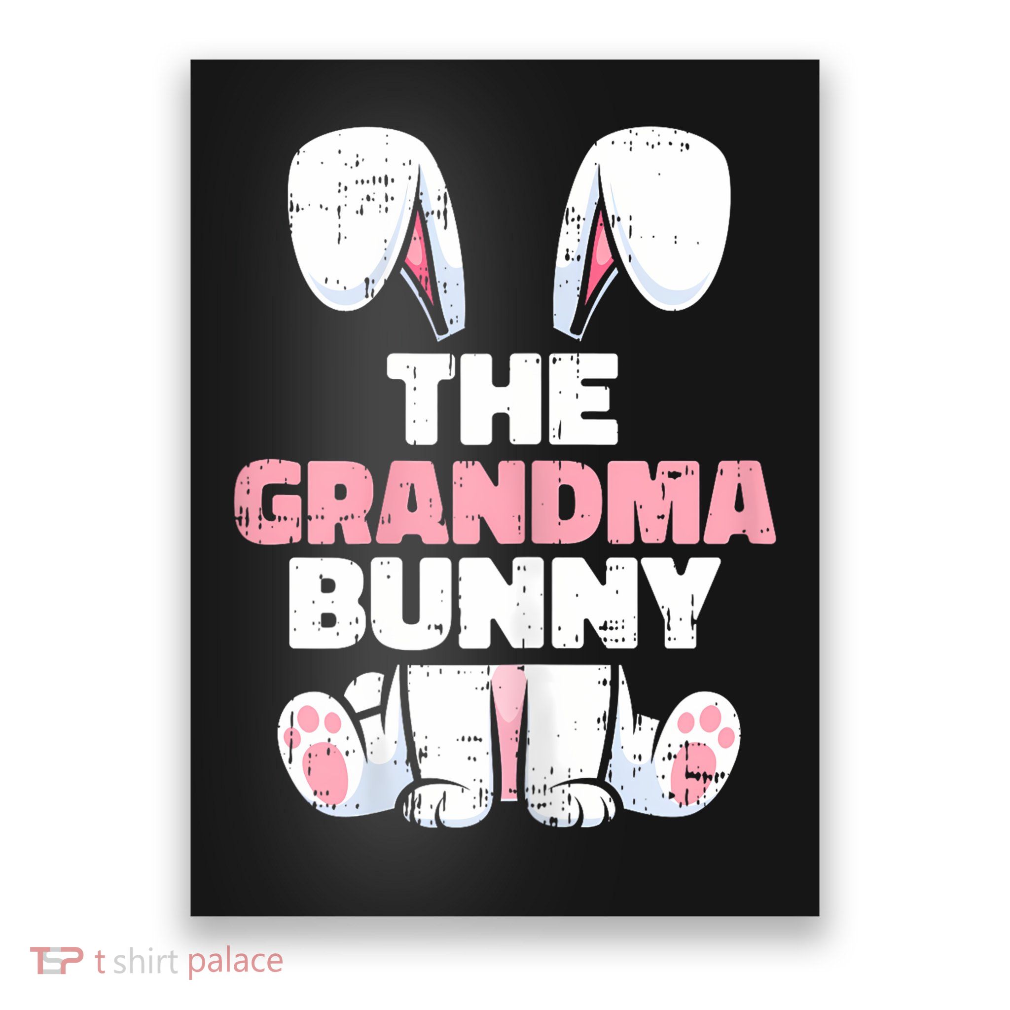 Grandma Bunny Easter Family Matching Funny Spring Poster