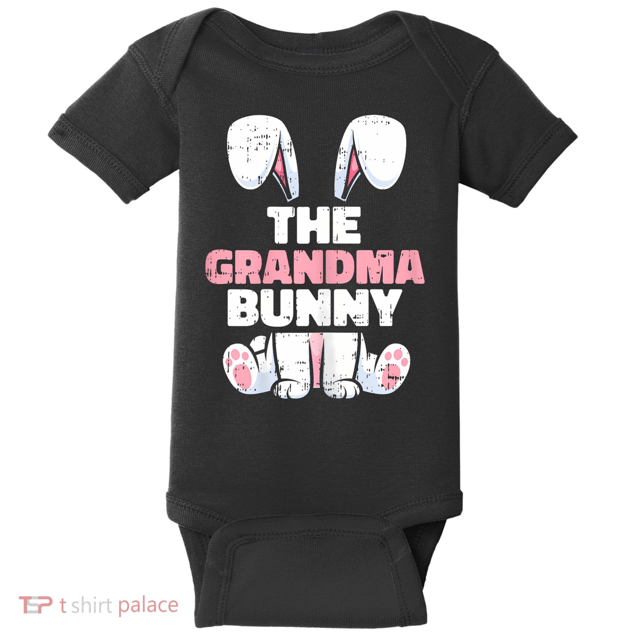 Grandma Bunny Easter Family Matching Funny Spring Baby Bodysuit