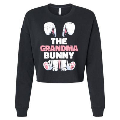 Grandma Bunny Easter Family Matching Funny Spring Cropped Pullover Crew