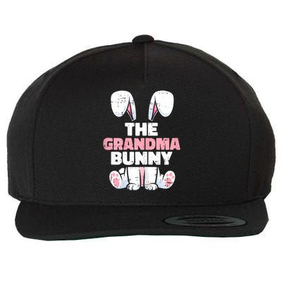 Grandma Bunny Easter Family Matching Funny Spring Wool Snapback Cap