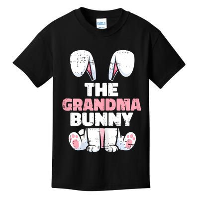 Grandma Bunny Easter Family Matching Funny Spring Kids T-Shirt