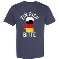 German Beer Ein Bier Bitte Germany Funny Oktoberfest Gift Garment-Dyed Heavyweight T-Shirt