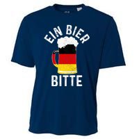 German Beer Ein Bier Bitte Germany Funny Oktoberfest Gift Cooling Performance Crew T-Shirt