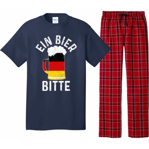 German Beer Ein Bier Bitte Germany Funny Oktoberfest Gift Pajama Set